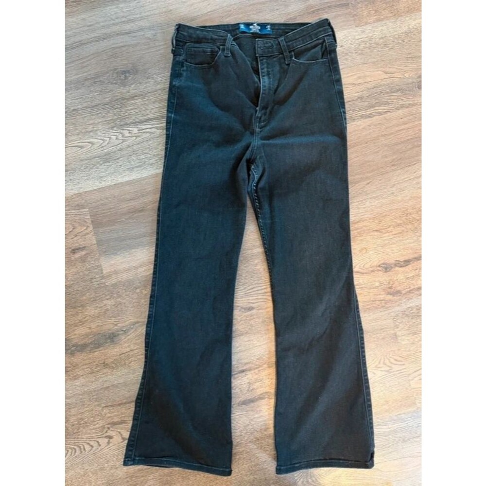 Hollister size 30W 29L black flare jeans